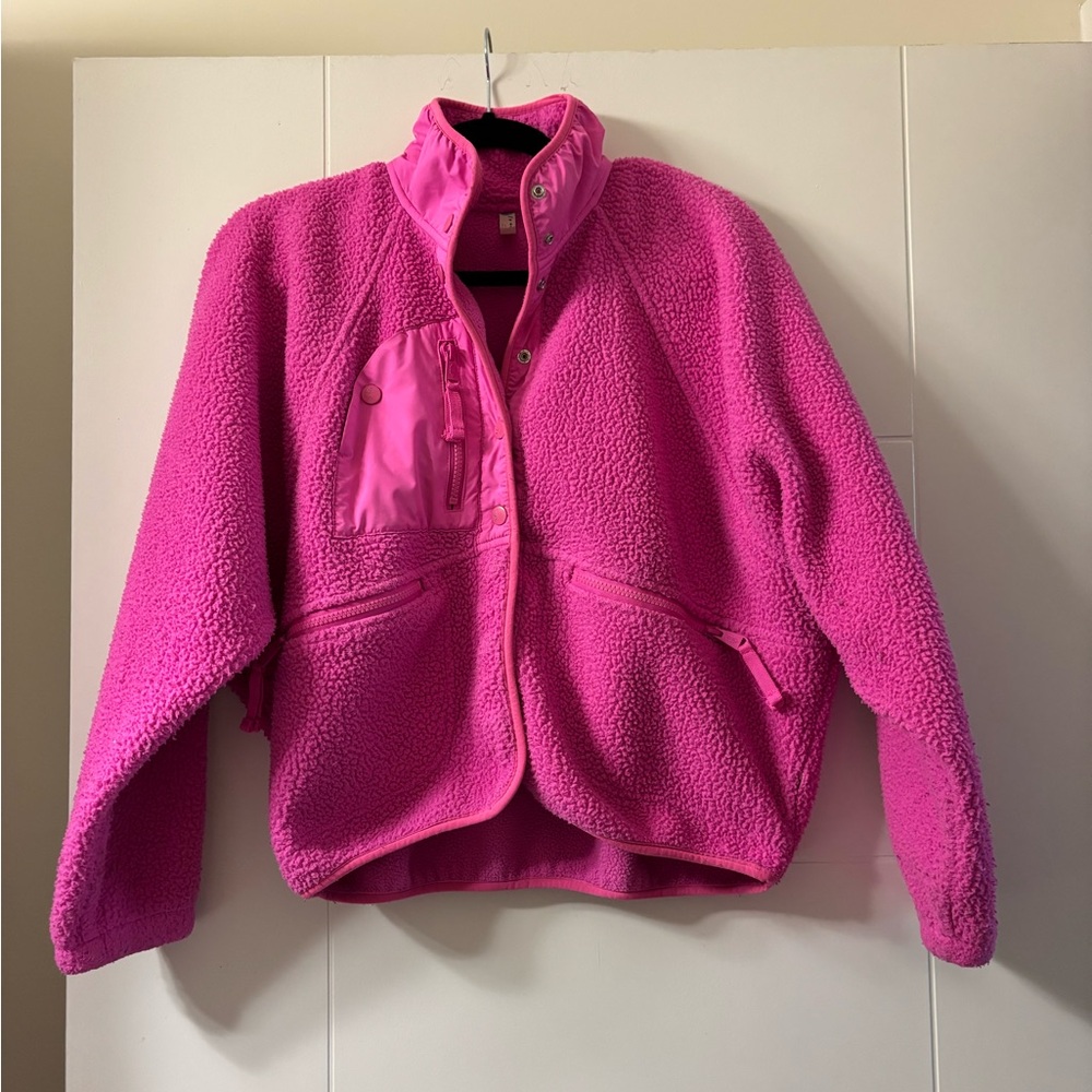 Women’s Free People Movement Pink Fleece Jacket XS